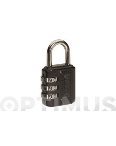 Candado seguridad 20mm combinacion programable negro abus 97062