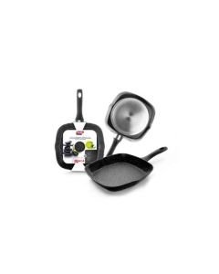 Grill cocina plancha rayas con mango 28cm aluminio fundido ibili 440128