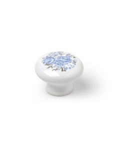 Pomo mueble 35mm porcelana azul mt rei 7-821.35.08