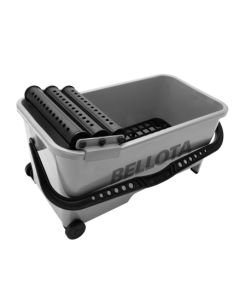 Cubeta alicatador 20 lt bellota ma con ruedas 3 rodillos escurridores+rejilla 5800-3