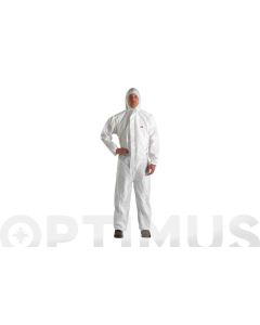 Buzo desechable riesgo tipo 5 y 6 antiestatico 4510 talla xl 3m
