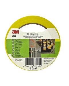 Cinta adhesiva 50mmx 33mt marcaje 3m vinilo amarillo 764i 764a50bl=7000062451
