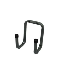 Gancho ordenacion doble 120x73x90mm acero/plastico gris nivel
