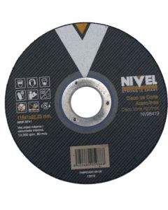 Disco corte inox 115x1x22 mm nivel