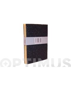 Esponja pintor abrasiva 2caras gr.grueso 125x98x12mm saint-gobain