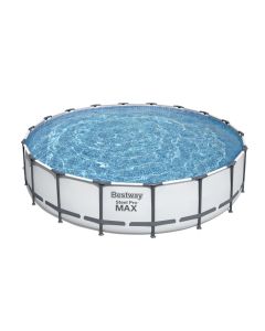 Piscina redonda desmontable steel pro max 23.062 l depuradora cartucho tipo iii ø549x122cm bestway