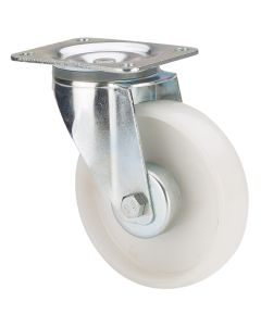Rueda giratoria platina 170kg 125mm poliamix blanco ruedas alex tw0198