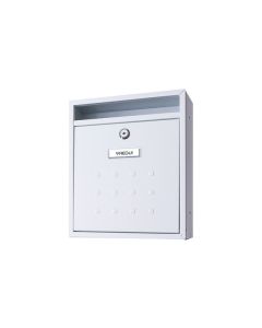 Buzon interior vertical 310x260x90mm acero blanco mira arregui