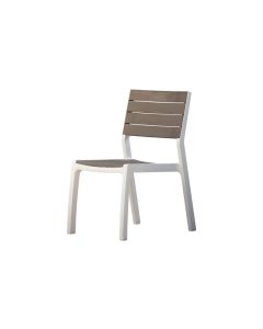 Silla resina blanco-capuchino harmony keter