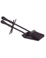 Recogedor limpieza chimenea +escoba 38cm vivahogar vh101772