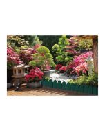 Bordura polietileno sierra border verde pack 4 uds 20 x 80 cm nortene