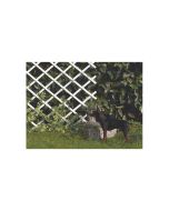 Celosía extensible plástico trelliflex 1 x 2 m. blanca nortene