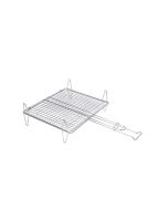 Parrilla camping asar doble 30x35cm acero zincado sauvic 2590