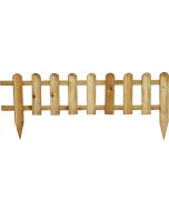 Bordura minivalla madera basic 28 x 110 cm poste fijacion 45 cm forest