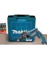 Taladro con cable percutor 680 w + accesorios makita