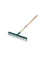 Rastrillo jardin 14 puas 35 cm con mango de 130 cm maiol