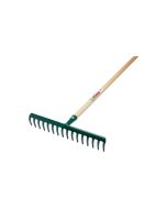 Rastrillo jardin 16 puas 40 cm con mango de 130 cm maiol