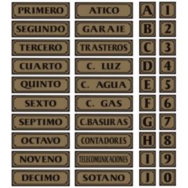 ⇒ Comprar Placa señal adh 290x080mm primero alu oro superl. super-letra ...