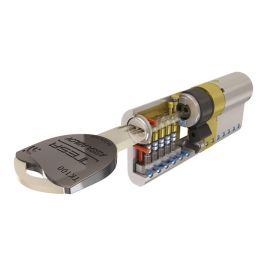 Cilindro tk100 leva larga, doble embrague 30-40 laton, 5 llaves tesa