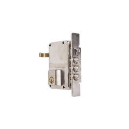 Cerradura sobr. 70x40mm 8dhn h.niq. pic/pal dcha yale