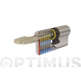 Cilindro t60 leva larga 40-40 niquel, 5 llaves tesa