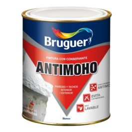 ⇒ Comprar Pintura plastica mate antimoho 750 ml blanco bruguer