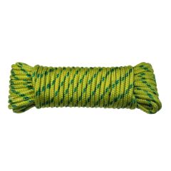 Cuerda fijacion trenzada tendedero 05mm 10 mt nylon azul/amarillo hyc 5149050010