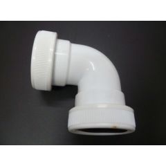 Codo tubo 40mm polipropileno blanco saneaplast