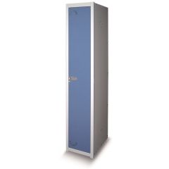 Taquilla vestuario metalica 1 puerta inicial 1800x280x520mm azul/gris jomasi