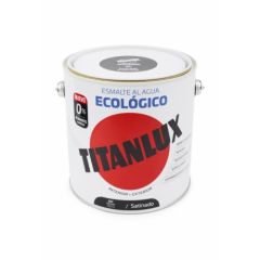Esmalte acrilico satinado al agua ecologico 2,5 lt negro titanlux   120753