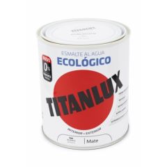 Esmalte acrilico mate al agua ecologico 750 ml blanco titanlux   120775