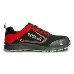 Zapato seguridad s1p-src puntera composite t45 negra/roja cup sparco