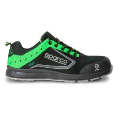Zapato seguridad s1p-src puntera composite t40 negra/verde cup sparco