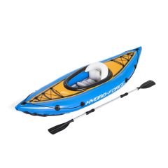 Kayak hinchable 275x81xm con bomba y remos bestway plastico azul cove champion 6