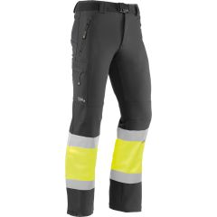 Pantalon multibolsillos s negro/amarillo fluor juba