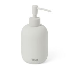 Dosificador baño 80x170x95mm jabon tatay ceramica blanco soft 6410201