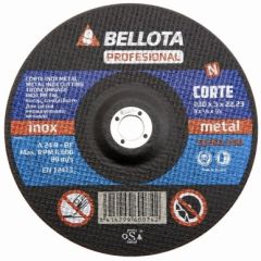 Disco corte metal 230x3x22 mm bellota