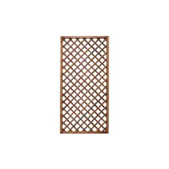 Celosía madera premices con marco marrón 90x180 cm.