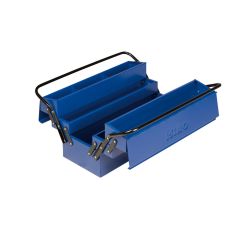Caja herramientas metálica plegable 2 asas 5 bande 500 x 210 x 245 mm