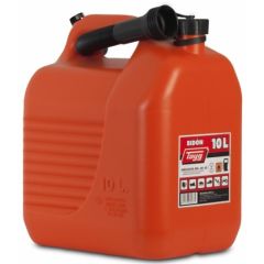 Bidon trasvase liquidos carburante con canula 265x200x307mm 10lt plastico rojo t