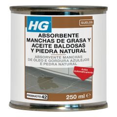 Absorbe manchas grasa/aceite hormigon-piedra 250 ml hg