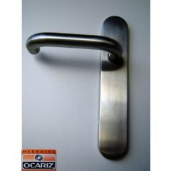 Comprar Manivela puerta EQ205 aluminio chapa níquel satinado. JANDEL Online  - Bricovel