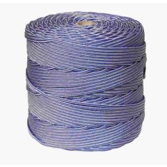 Cuerda fijacion trenzada 05mm 200 mt polipropileno blanco/azul hyc 4102050200