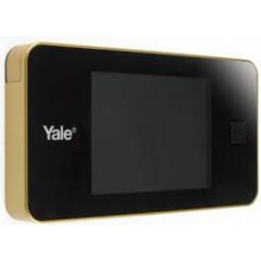 Mirilla puerta digital electronica 128x68x15mm dorado yale 45050014320200