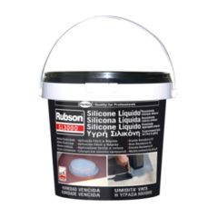 Silicona liquida elastica 100% impermeable rubson gris 1139781 5 kg