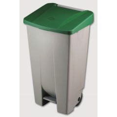 Cubo basura TORGE Keeeper cubo de basura con pedal con tapa reciclaje con 2  compartimentos de 11L de plastico color plateado - AliExpress