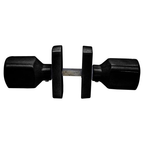 Pomo Para Puerta MICEL - Aluminio Negro, 80x39mm, Para Puertas De Hasta 63mm De Grosor