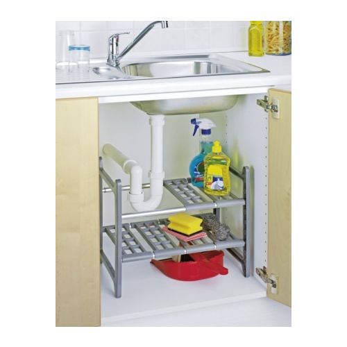 ⇒ Comprar Estante cocina armario fregadero 28x39x44-82cm wenko 2768010 ▷  Más de 200 tiendas ✔️