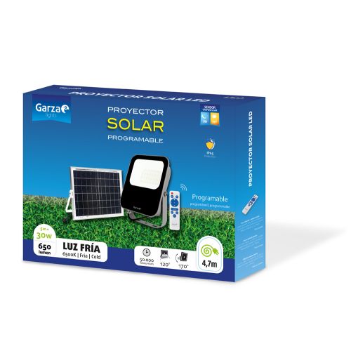 ⇒ Comprar Proyector foco 30w led garza 6500k exterior solar 401291 ▷ Más de  200 tiendas ✔️