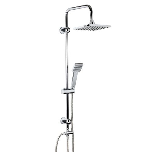 ⇒ Comprar Grifo ducha columna soporte barra + flexo + duchon  48,0x110,0x20,0cm aluminio/ac ▷ Más de 200 tiendas ✔️